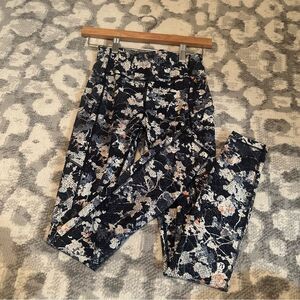 Lululemon Wunder Under High Rise Legging Spring Bloom Multi Blue Floral Size 4
